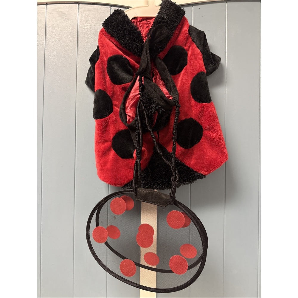 Target Collection Ladybug Black Red Costume Dog Size L Large EUC